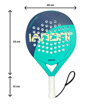 Raquette de Padel IANONI pour débutant - Surface en fibre de carbone avec noyau en mousse flexible à mémoire EVA