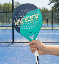 Raquette de Padel IANONI pour débutant - Surface en fibre de carbone avec noyau en mousse flexible à mémoire EVA