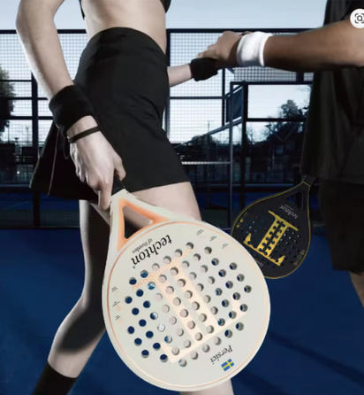 Raquette de padel Techton pour amateur - En fibre de carbone 3K/12K, assurant une durabilité et des performances optimales.